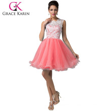 Grace Karin ladies colorful Ball Sleeveless Lace arty Gown Short Cocktail Party Dresses CL6123-3#